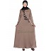Party wear Umbrella abaya- Coffee Brown